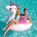 36124 Flotador inflable gigante forma de Cisne BESTWAY 165 x 117cm Blanco o Rosa