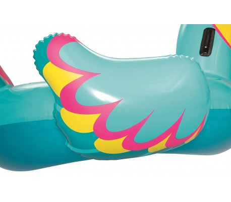 41113 Cavalgable inflable gigante forma de Unicornio BESTWAY 224 x 164 cm