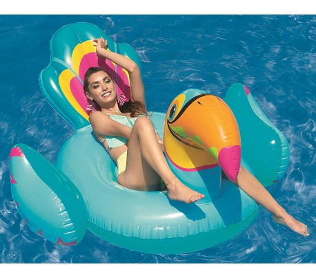41113 Cavalgable inflable gigante forma de Unicornio BESTWAY 224 x 164 cm
