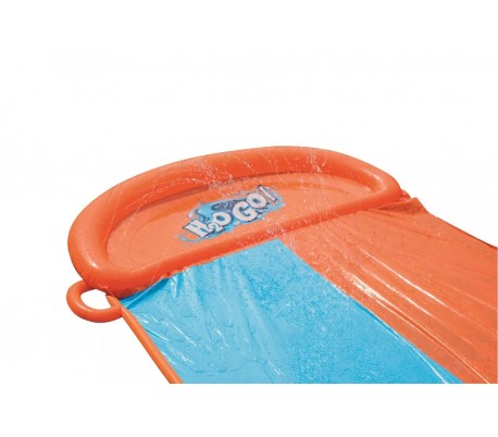 52208 Tobogán acuático doble H2O GO BESTWAY 549 cm para jardín