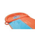 52208 Tobogán acuático doble H2O GO BESTWAY 549 cm para jardín