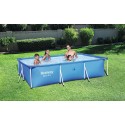 56404 Piscina BESTWAY steel pro fame rectangular 300x201x66 cm. 3,300 lt.