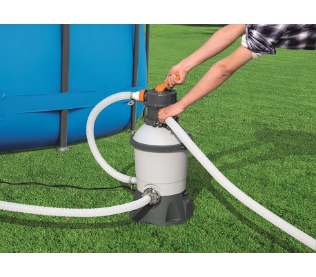 58515 Bomba de filtración BESTWAY de arena para la piscina flowclear 2.006 l / h