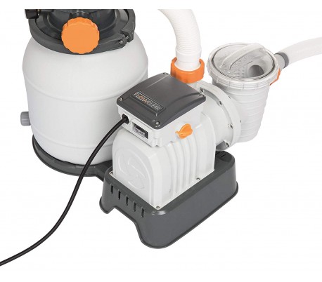 58495 Bomba de filtración BESTWAY de arena para la piscina flowclear 3.785 l/h