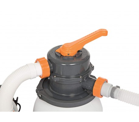 58495 Bomba de filtración BESTWAY de arena para la piscina flowclear 3.785 l/h