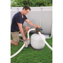 58497 Bomba de filtración BESTWAY de arena para la piscina flowclear 5.678 l/h
