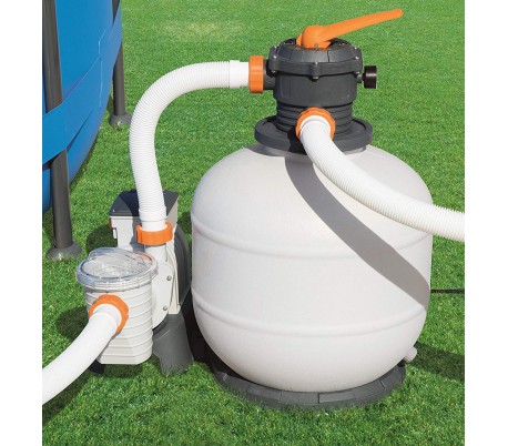 58497 Bomba de filtración BESTWAY de arena para la piscina flowclear 5.678 l/h