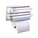 870592 Dispensador de pared TRIPLE papel aluminio especias film color BLANCO 870592 Dispensador de pared TRIPLE papel aluminio especias film color BLANCO