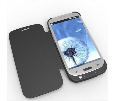 Cargador de batería compatible con Samsung Galaxy S III Negro o Blanco 3200 mAh