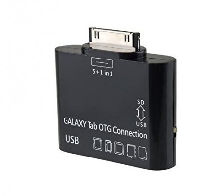 Kit conexión 5 en 1 compatible con Samsung GALAXY Tab lector tarjeta puerto USB