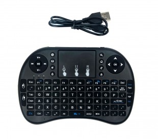  Mini teclado inalámbrico Qwerty con panel táctil para Smart TV, Android IOS 2.4
