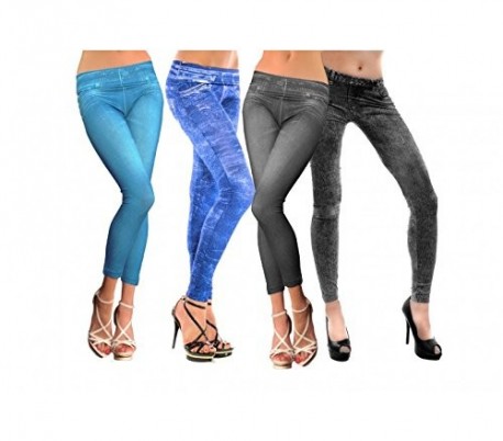 Jeggins pantalón elásticos efecto tejano