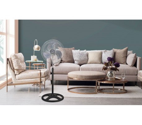 SDS VIP-45 Ventilador de columna de metal con 3 aspas 45 cm 3 velocidades