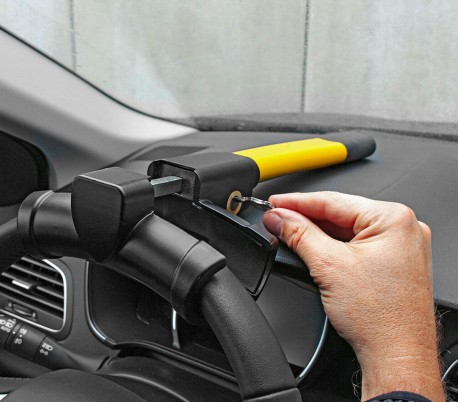 EF043 IRON LOCK antirrobo XONE bloquea la dirección mecánica ajustable y univer.