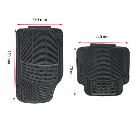 Juego de 4 alfombras recortable e impermeable XONE TANK PVC antideslizante TA031