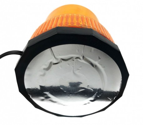 Luz intermitente giratoria emergencia estroboscópica 12V color naranja mws21