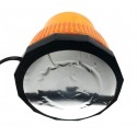 Luz intermitente giratoria emergencia estroboscópica 12V color naranja mws21