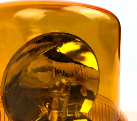 Luz intermitente giratoria emergencia estroboscópica 12V color naranja mws21