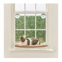 Cama asiento sunny con ventosas en la ventana para gato