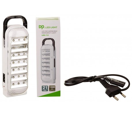 714  Lámpara gancho de emergencia LED recargable de 3.4W y 2 modos de luz
