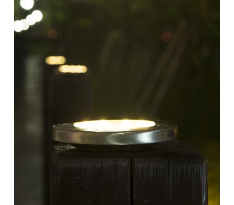 850895 Foco solar led recargable 6000k 0,4W DISK impermeable