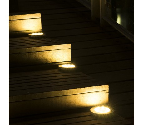 850895 Foco solar led recargable 6000k 0,4W DISK impermeable