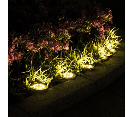 850895 Foco solar led recargable 6000k 0,4W DISK impermeable