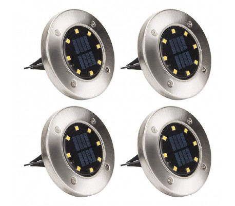 850895 Foco solar led recargable 6000k 0,4W DISK impermeable