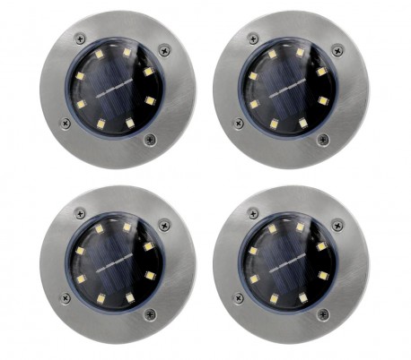 850895 Foco solar led recargable 6000k 0,4W DISK impermeable