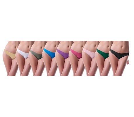 Pack de 12 braguitas brasileñas en varios...