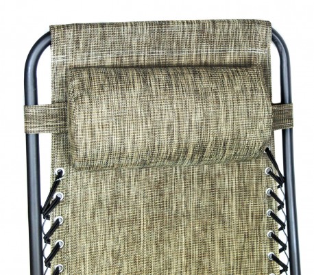 485347 Silla plegable BEIGE EVERTOP totalmente reclinable GRAVITà ZERO