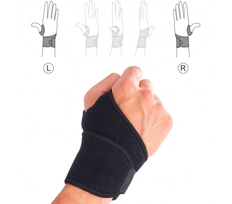 810075 Banda elástica SBK 763 muñequera alivio inflamaciones y soporte de muñeca