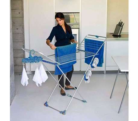 646601 Tendedero de acero VestiAmo CASA  STENDLY 18 mt 178x55x105 cm