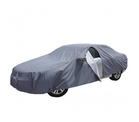 CA003 Funda para coche de felpa XONE con cremallera TG. L impermeable 482x196x12