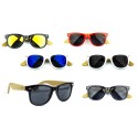 Kit 3x Gafas de sol MWS AHEAD Bamboo unisex Sunglasses lente de color oscuro