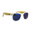 Kit 3x Gafas de sol MWS AHEAD Bamboo unisex Sunglasses lente de color oscuro
