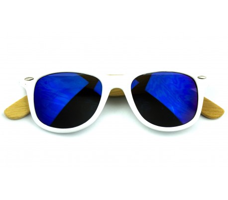 Kit 3x Gafas de sol MWS AHEAD Bamboo unisex Sunglasses lente de color oscuro