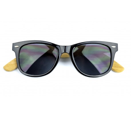 Kit 3x Gafas de sol MWS AHEAD Bamboo unisex Sunglasses lente de color oscuro