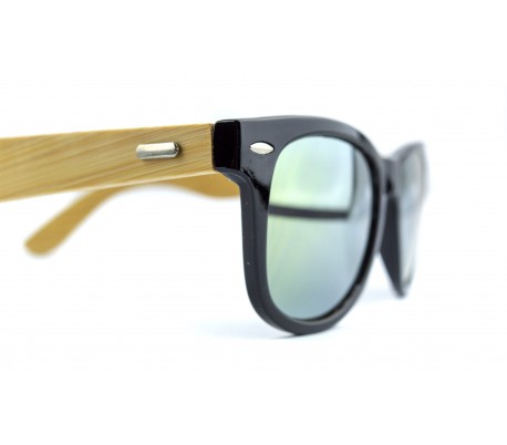 Kit 3x Gafas de sol MWS AHEAD Bamboo unisex Sunglasses lente de color oscuro