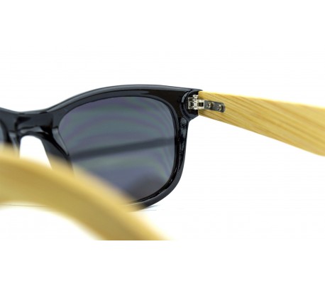 Kit 3x Gafas de sol MWS AHEAD Bamboo unisex Sunglasses lente de color oscuro