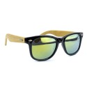 Kit 3x Gafas de sol MWS AHEAD Bamboo unisex Sunglasses lente de color oscuro