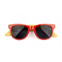 Kit 3x Gafas de sol MWS AHEAD Bamboo unisex Sunglasses lente de color oscuro