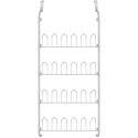863849 Estante colgante de puerta para zapatos 12 pares blanco 17x60x145 cm meta