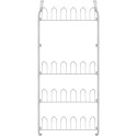 863849 Estante colgante de puerta para zapatos 12 pares blanco 17x60x145 cm meta