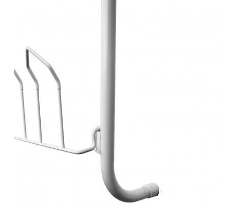 863849 Estante colgante de puerta para zapatos 12 pares blanco 17x60x145 cm meta