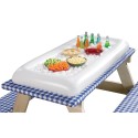 Cojín inflable 134x64cm en PVC para bebidas o bocadillos en la piscina o picnic Cojín inflable 134x64cm en PVC para bebidas o bocadillos en la piscina o picnic