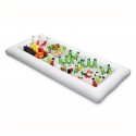Cojín inflable 134x64cm en PVC para bebidas o bocadillos en la piscina o picnic Cojín inflable 134x64cm en PVC para bebidas o bocadillos en la piscina o picnic