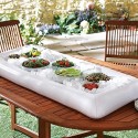 Cojín inflable 134x64cm en PVC para bebidas o bocadillos en la piscina o picnic Cojín inflable 134x64cm en PVC para bebidas o bocadillos en la piscina o picnic