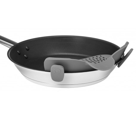 Colador de silicona ajustable con un clip de sujección para ollas 22x12x7cm