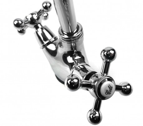 870068 Grifo MARTE con brazo flexible bidireccional FUIYLIN 2 vías CROMADO